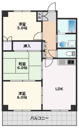 エクセレント都1の物件間取画像